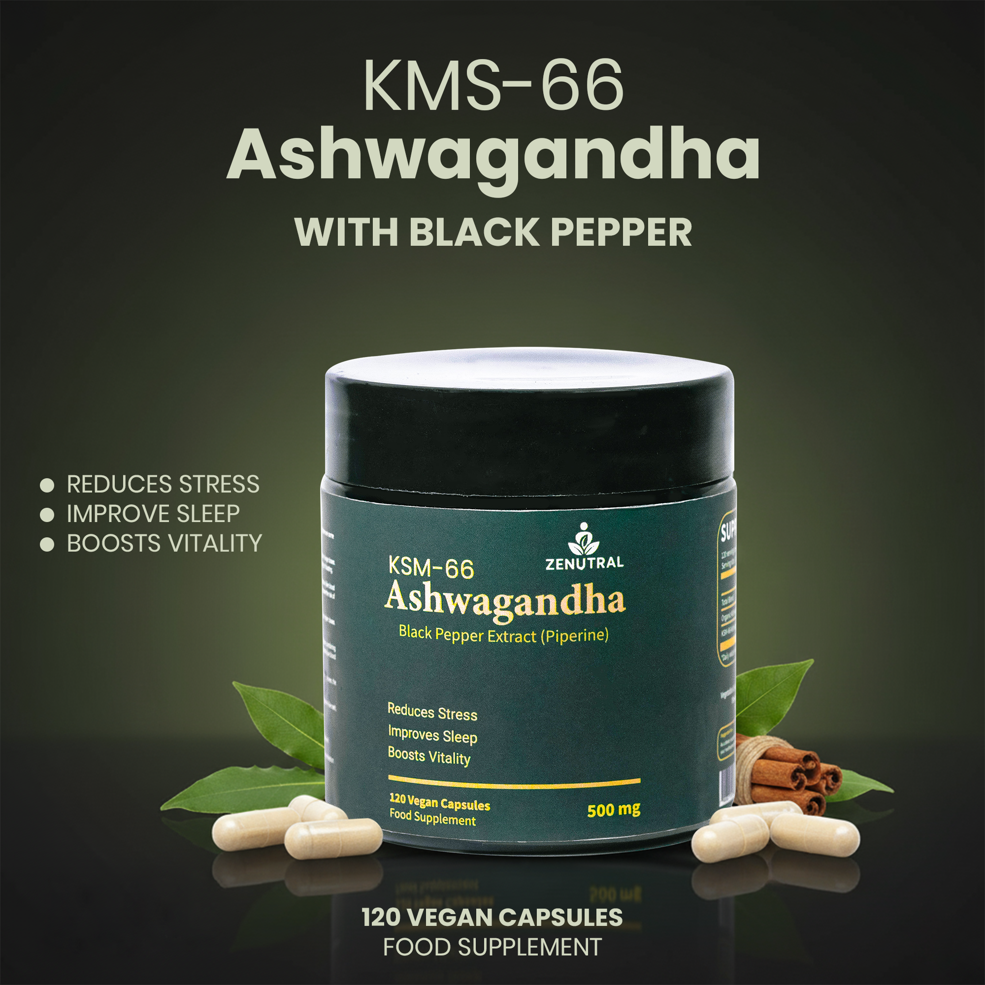 Ashwagandha KSM-66 500mg